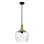 Quoizel - Ripplühter ROYER 1xE27/60W/230V d. 30,2 cm läbipaistev/must/beež
