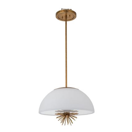 Quoizel - Ripplühter STARING 3xE14/40W/230V d. 45,7 cm kuldne/paatina/valge