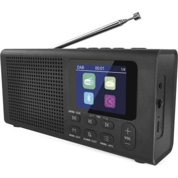 Raadio DAB DAB+ FM 3W/5V/4xAA must