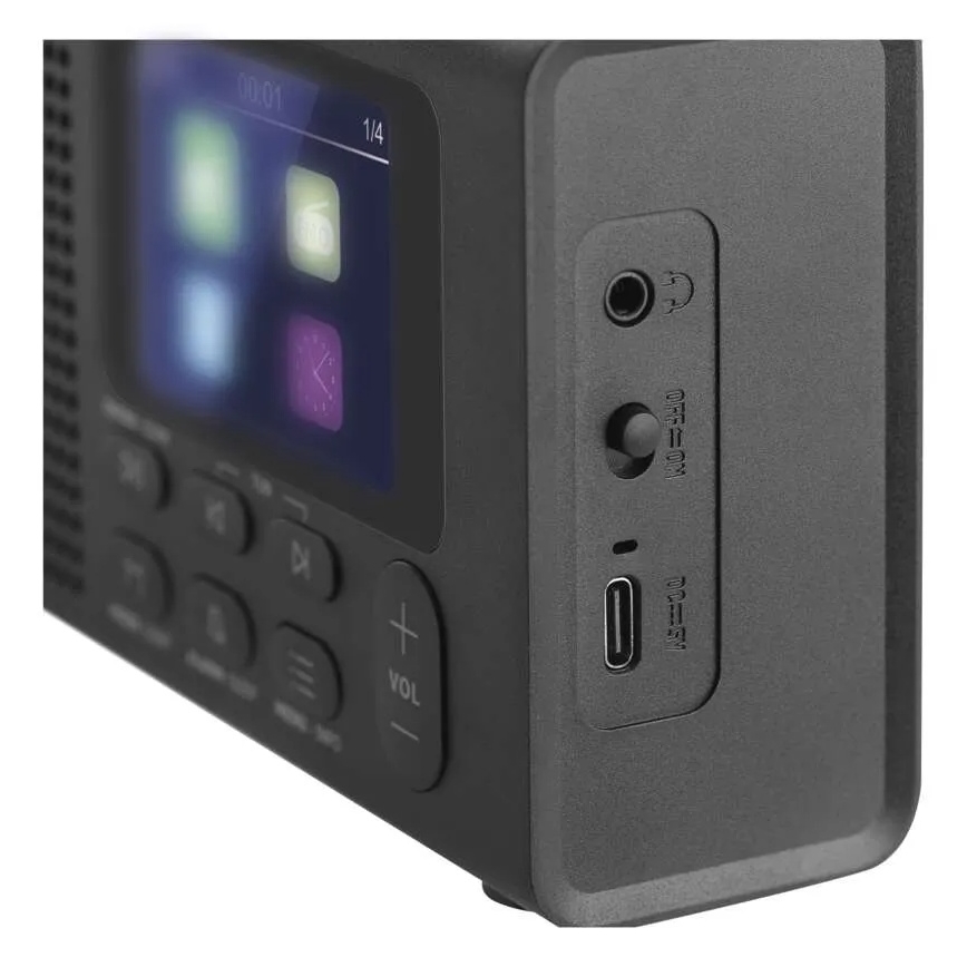 Raadio DAB DAB+ FM 3W/5V/4xAA must