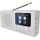 Raadio DAB DAB+ FM 3W/5V/4xAA valge