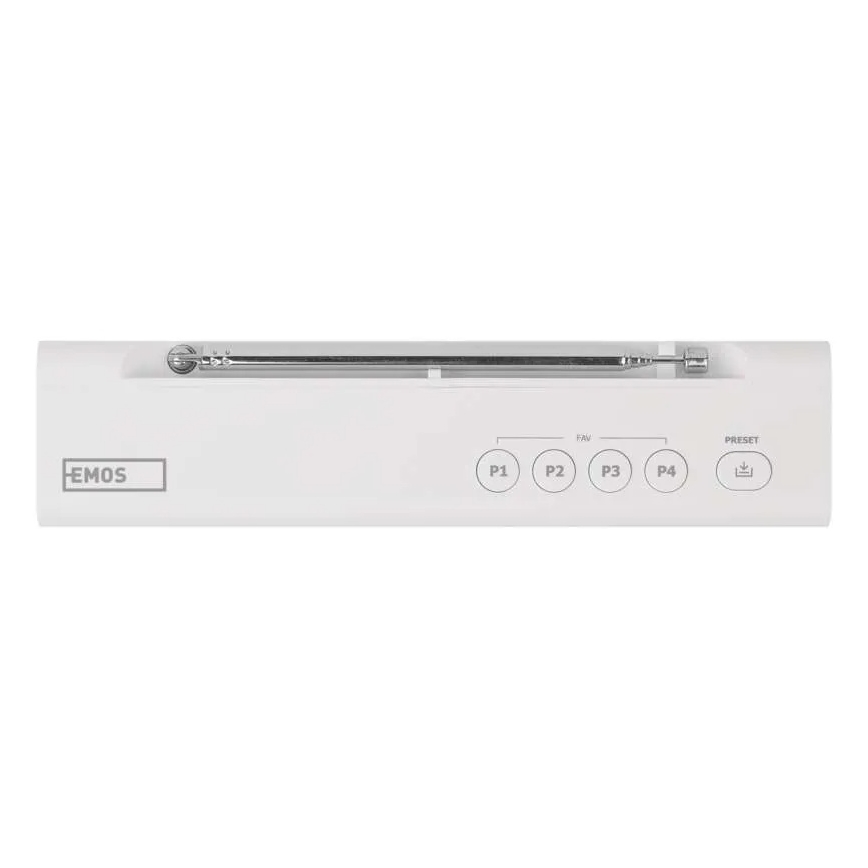 Raadio DAB DAB+ FM 3W/5V/4xAA valge