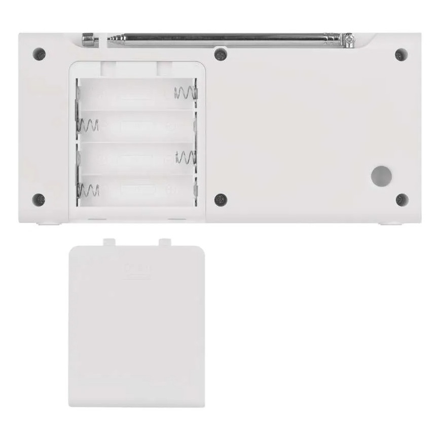 Raadio DAB DAB+ FM 3W/5V/4xAA valge