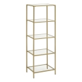 Raamatukapp GLASY 40x125x30 cm kuldne