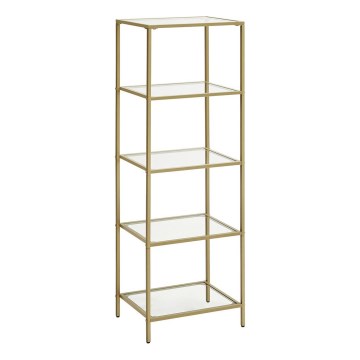 Raamatukapp GLASY 40x125x30 cm kuldne