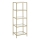 Raamatukapp GLASY 40x125x30 cm kuldne