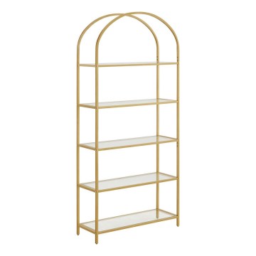 Raamatukapp GLASY 83x184x30 cm kuldne