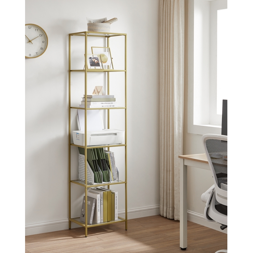 Raamatukapp GLASY kuldne