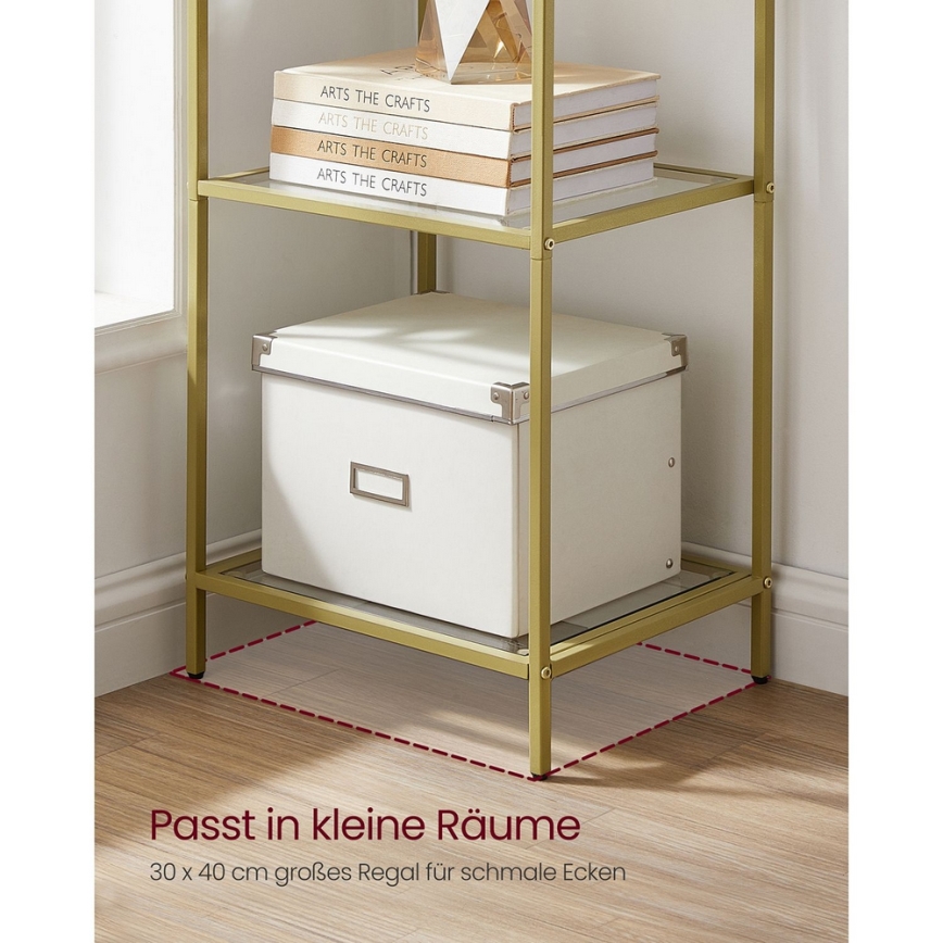 Raamatukapp GLASY kuldne