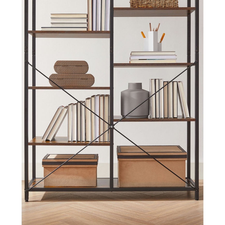 Raamatukapp NAVARO pruun/must