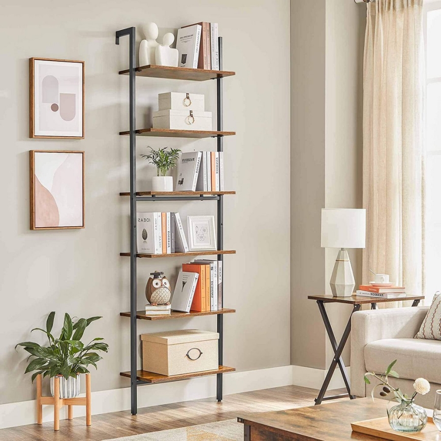 Raamaturiiul NAVARO pruun/must