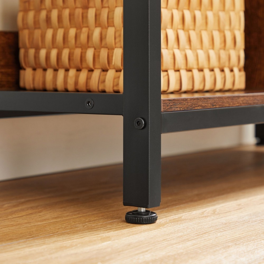 Raamaturiiul NAVARO pruun/must