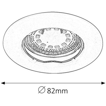 Rabalux - KOMPLEKT 3xLED Süvistatav valgusti 3xGU10/3W/230V IP40