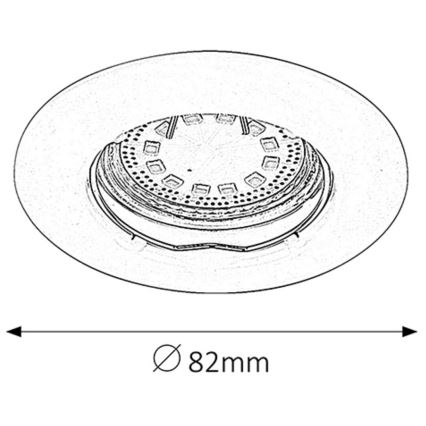 Rabalux - KOMPLEKT 3xLED Süvistatav valgusti vannituppa 3xGU10/3W/230V IP44