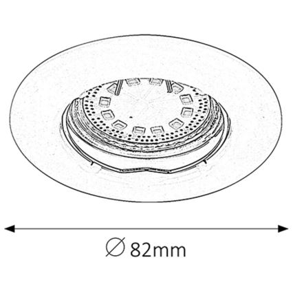 Rabalux - KOMPLEKT 3xLED Süvistatav valgusti 3xGU10/3W/230V IP40