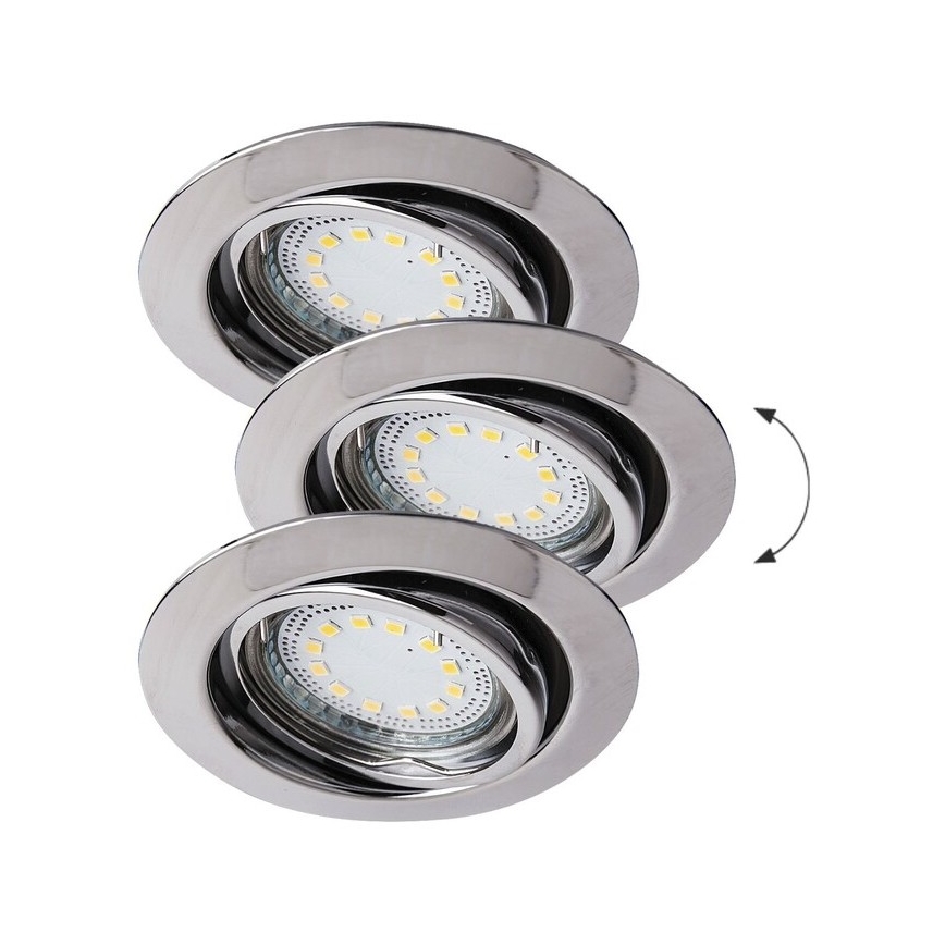 Rabalux - KOMPLEKT 3xLED Süvistatav valgusti 3xGU10/3W/230V IP40