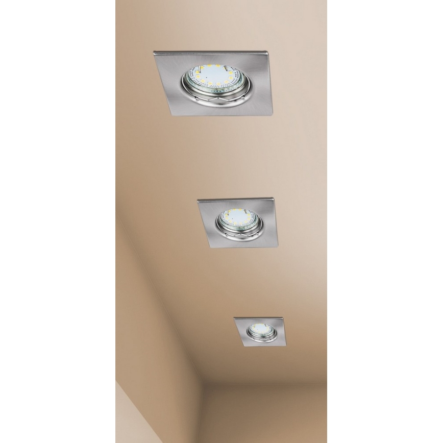 Rabalux - 3xLED vannitoa sissepaigaldatav laevalgusti komplekt 1xGU10/3W/230V IP44