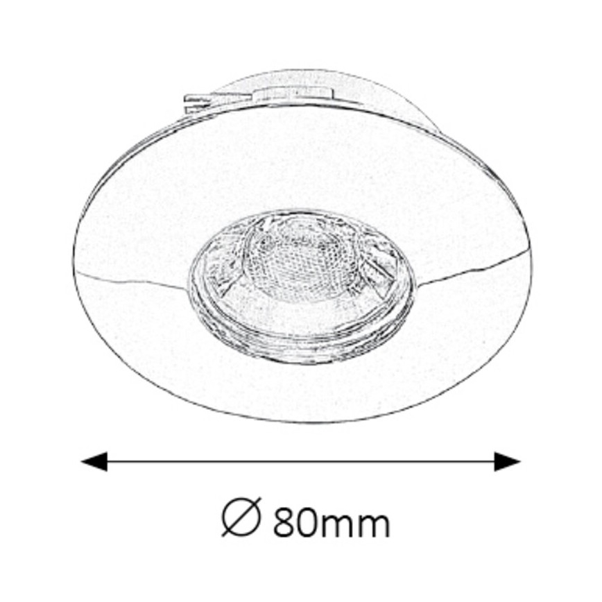 Rabalux - 3x LED vannitoa lae sissepaigaldatav valgusti LED/4W/230V IP44