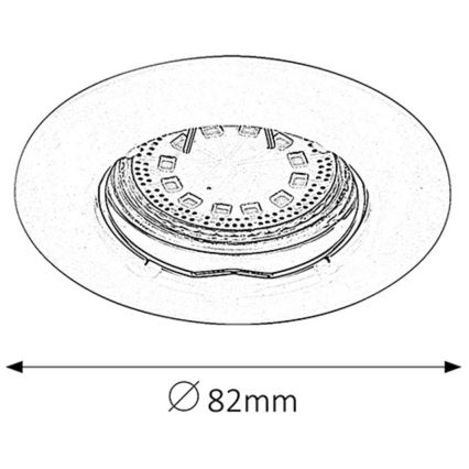 Rabalux - KOMPLEKT 3xLED Süvistatav valgusti 3xGU10/3W/230V IP40