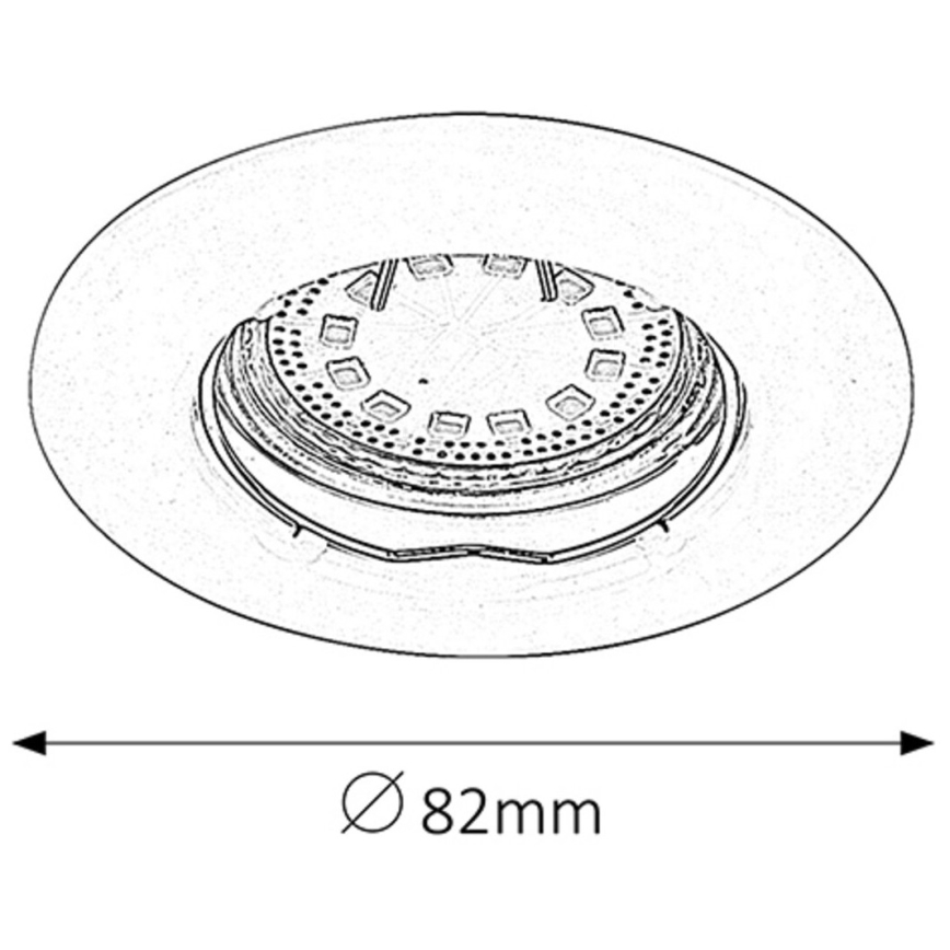 Rabalux - KOMPLEKT 3xLED Süvistatav valgusti 3xGU10/3W/230V IP40
