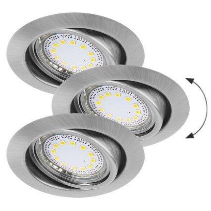 Rabalux - Komplekt 3xLED laevalgustit 1xGU10/3W/230V IP40
