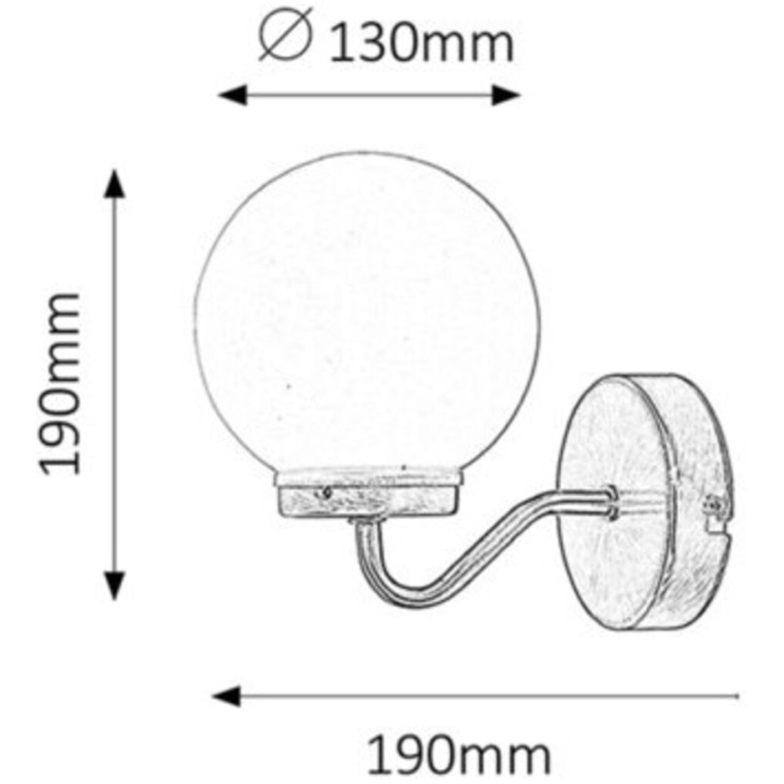 Rabalux - Seinavalgusti vannituppa 1xE14/40W/230V IP44