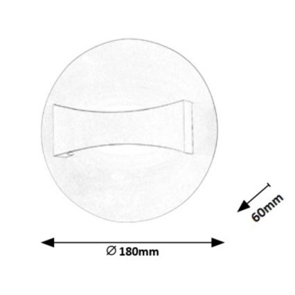 Rabalux - LED-seinavalgusti LED/6W/230V