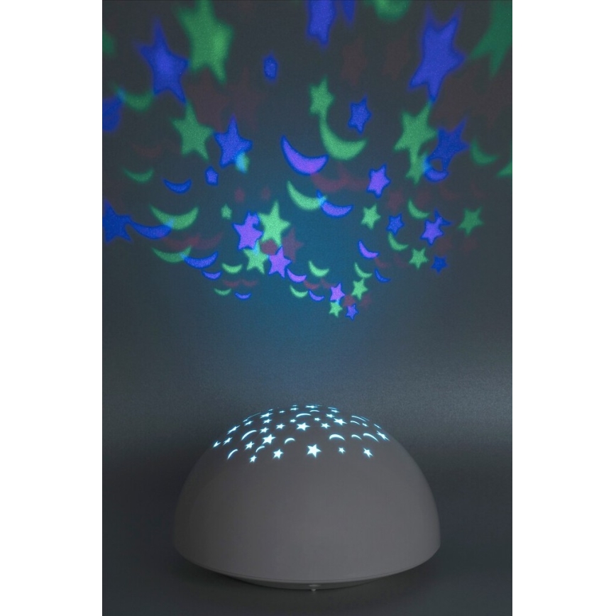 Rabalux 1470 - LED Öövalgusti LINA RGB LED/0,5W/3xAA