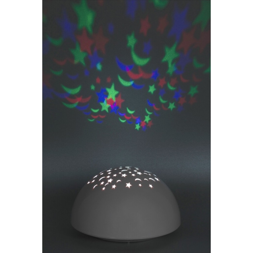 Rabalux 1470 - LED Öövalgusti LINA RGB LED/0,5W/3xAA