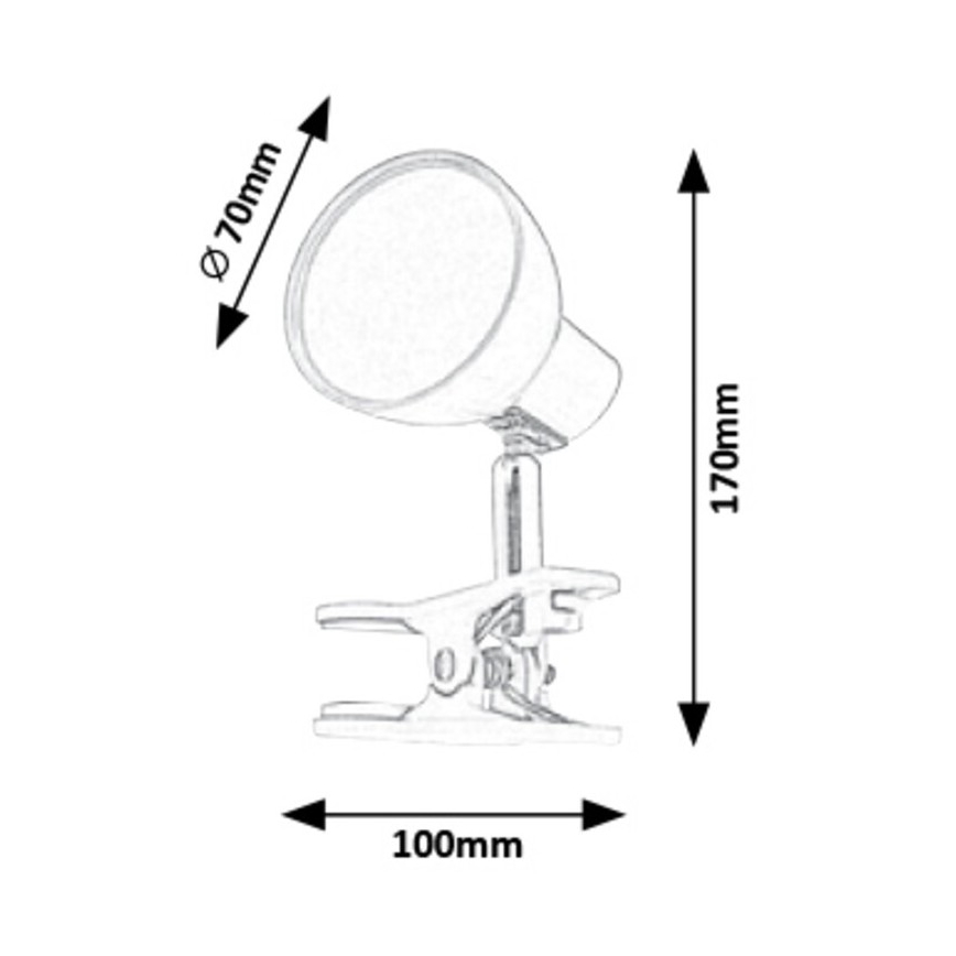 Rabalux - LED Klambriga lamp LED/5W/230V valge