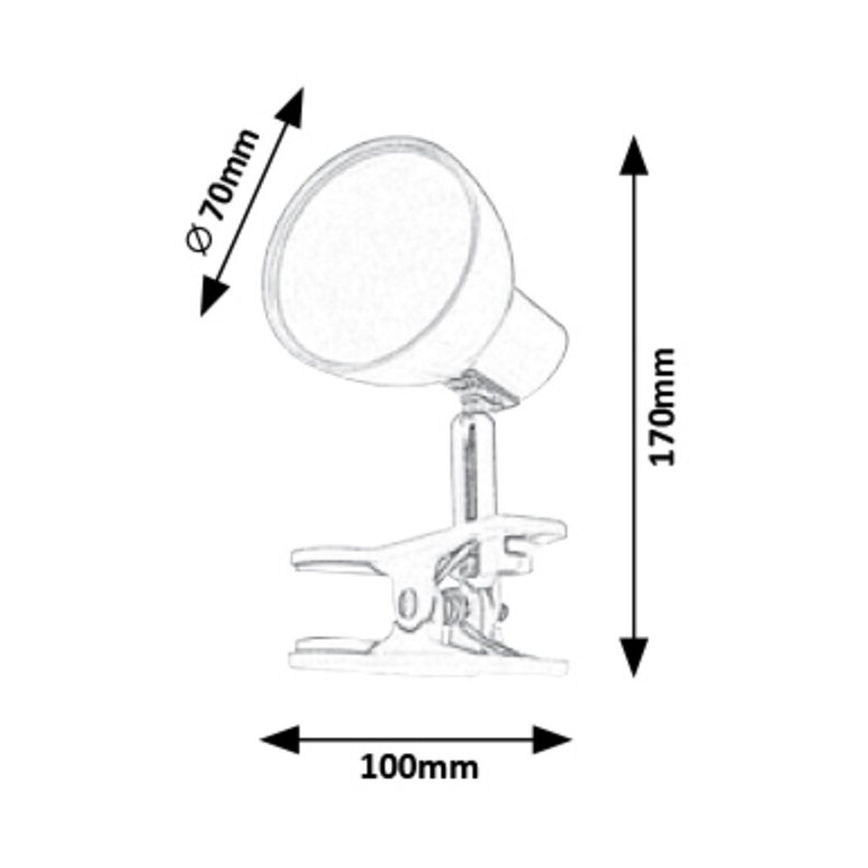 Rabalux - LED Lamp kinnitusklambriga LED/5W/230V