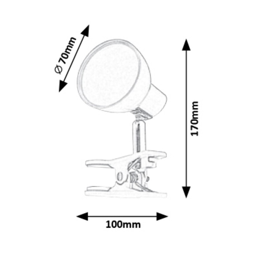 Rabalux - LED Lamp kinnitusklambriga LED/5W/230V