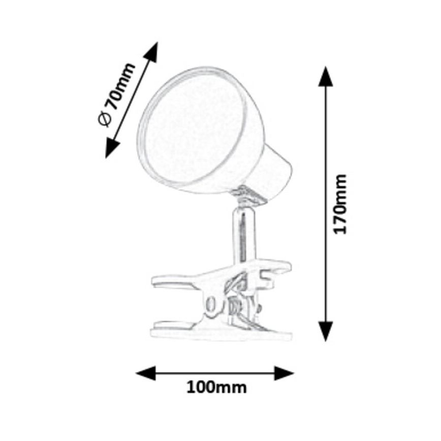 Rabalux 1482 - klambriga LED valgusti NOA LED/5W/230V