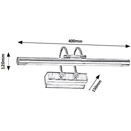 Rabalux - LED Pildivalgusti LED/9W/230V