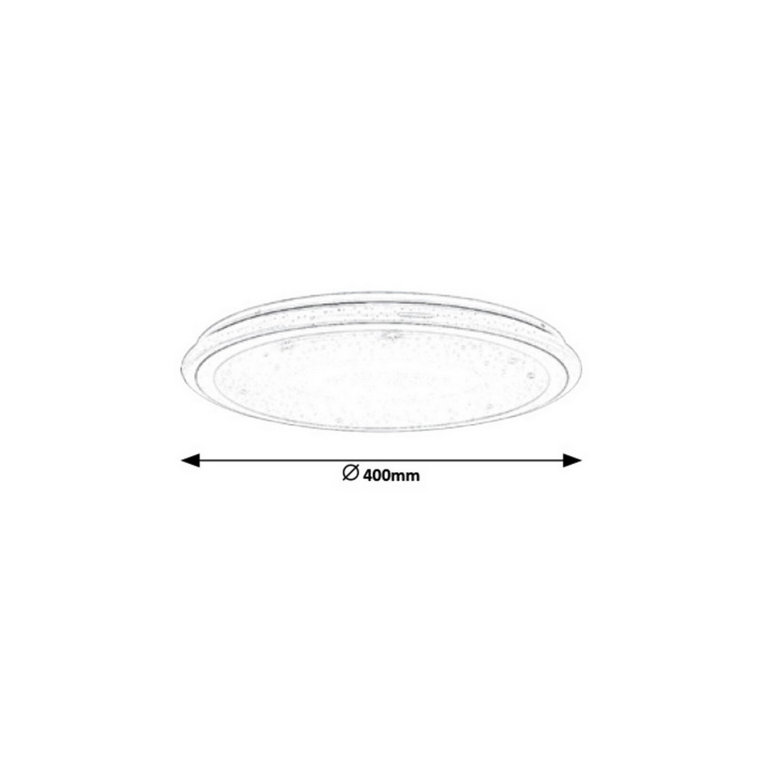 Rabalux - Hämardatav RGB-LED laelamp kaugjuhtimispuldiga/32W/230V läbimõõt 40 cm