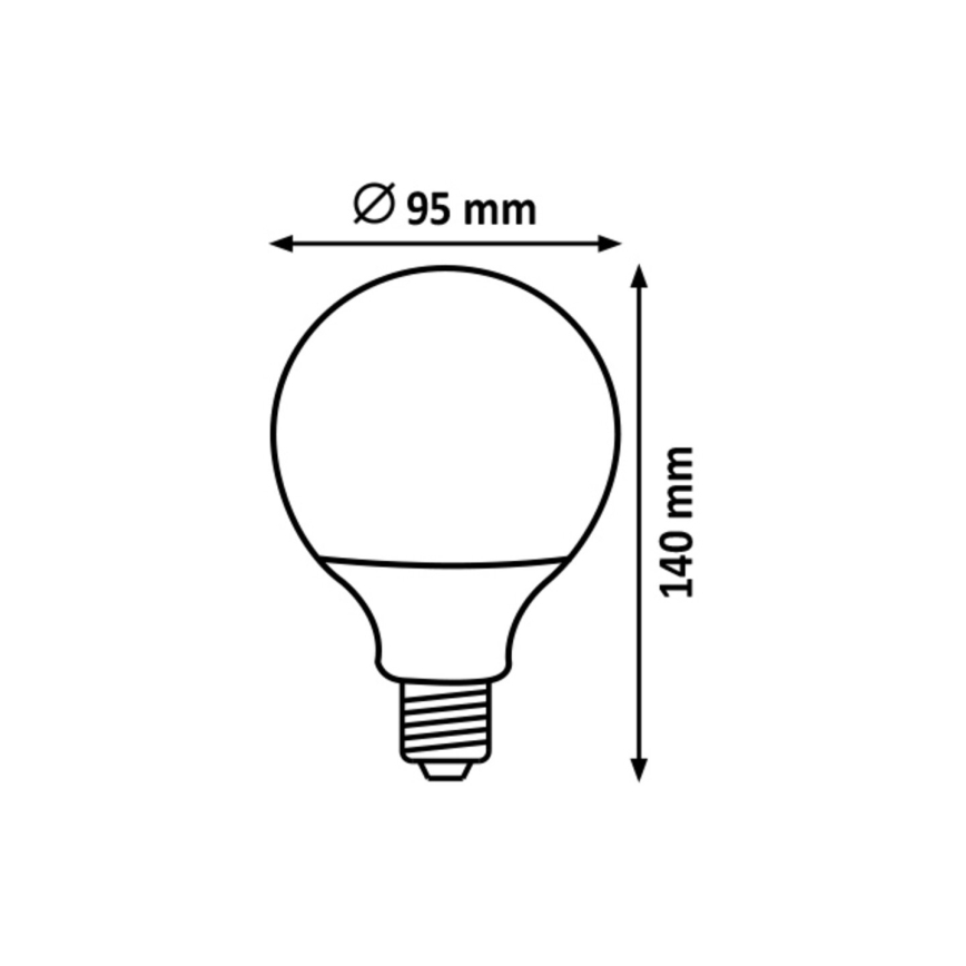 Rabalux  - LED Pirn G95 E27/15W/230V 4000K