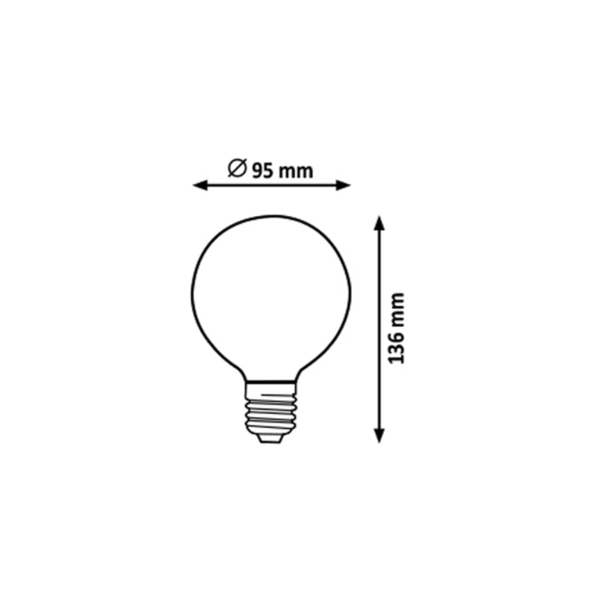 Rabalux - LED Pirn G95 E27/7W/230V 4000K