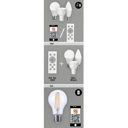 Rabalux - LED RGB Hämardatav pirn GU10/5W/230V Wi-Fi 3000-6500K