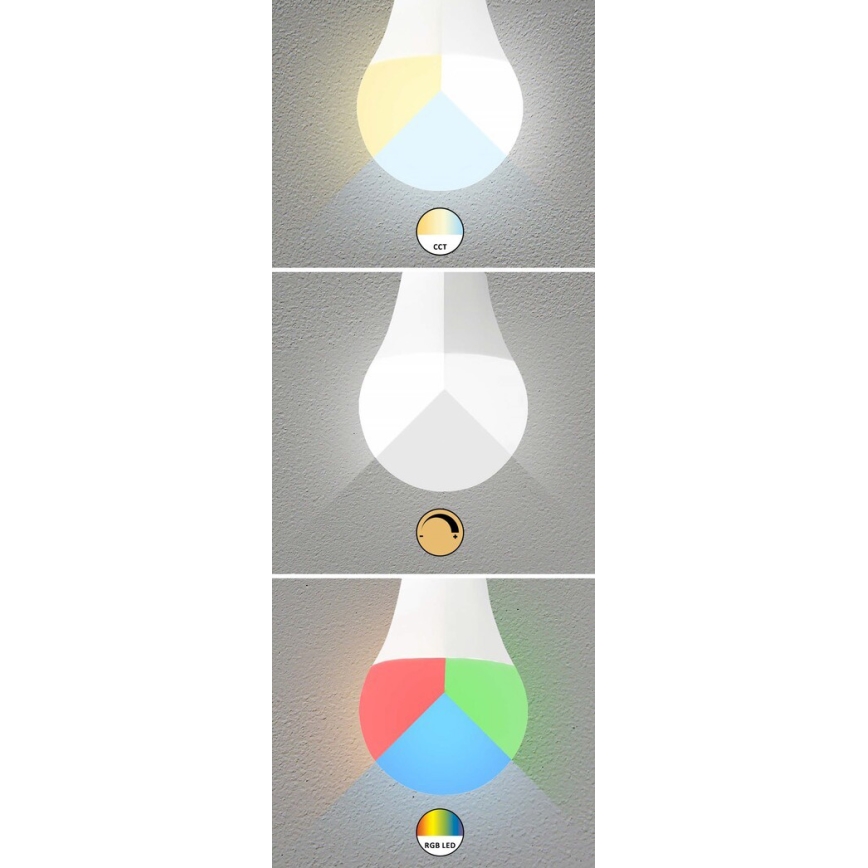 Rabalux - LED RGB Hämardatav pirn C37 E14/5W/230V Wi-Fi 3000-6500K