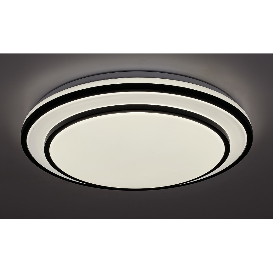 Rabalux - hämardatav LED-laelamp LED/40W/230V 3000-6500K must, läbimõõt 49 cm + kaugjuhtimispult