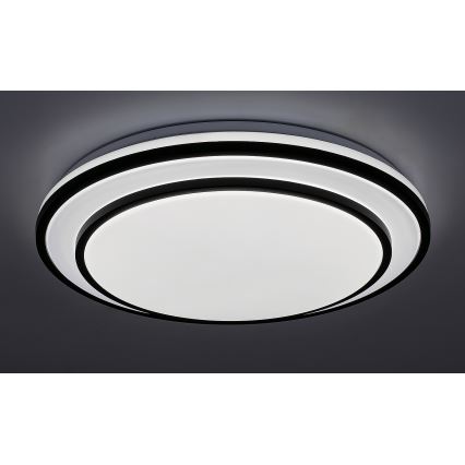 Rabalux - hämardatav LED-laelamp LED/40W/230V 3000-6500K must, läbimõõt 49 cm + kaugjuhtimispult