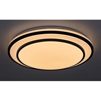 Rabalux - LED Hämardatav laevalgusti LED/40W/230V 3000-6500K must + pult