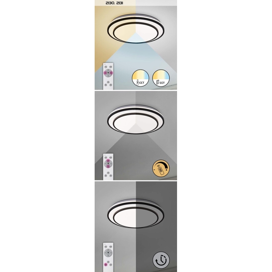 Rabalux - LED Hämardatav laevalgusti LED/40W/230V 3000-6500K hõbe + pult