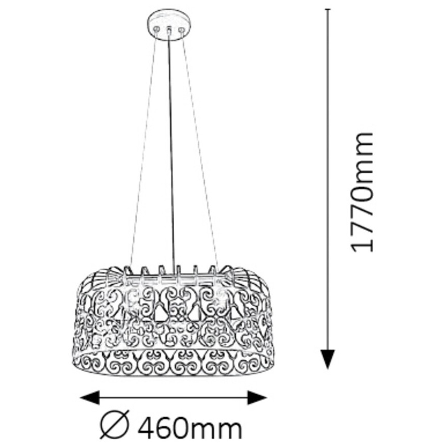 Rabalux - Lühter 2xE27/60W/230V must