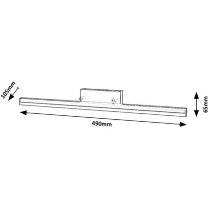 Rabalux - LED Vannitoa peeglivalgusti LED/12W/230V 49 cm IP44