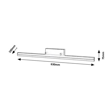 Rabalux - LED Vannitoa peeglivalgusti LED/18W/230V 63 cm IP44