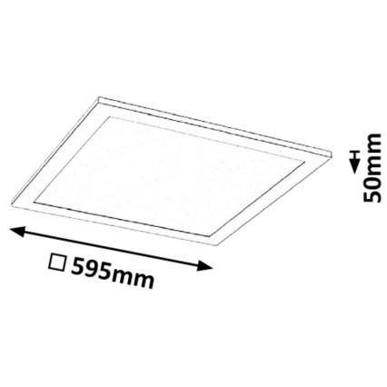 Rabalux - LED-paneel LED/40W/230V 60x60cm