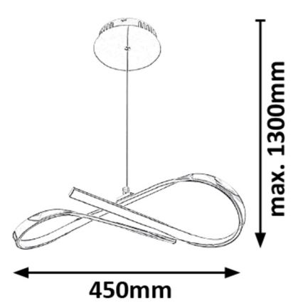 Rabalux - LED Lühter LED/20W/230V