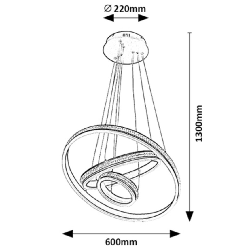 Rabalux - LED Lühter LED/75W/230V