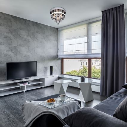 Rabalux - elegantne kristallist pinnapealne lakke kinnitatav lühter LED/20W/230V + 3xE14/40W, läbimõõt 30 cm